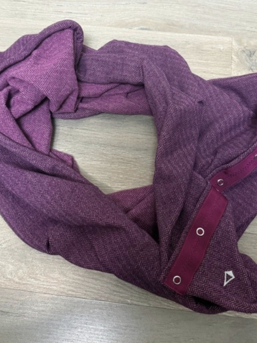 Ivivva Button-Trim Purple Wrap Scarf